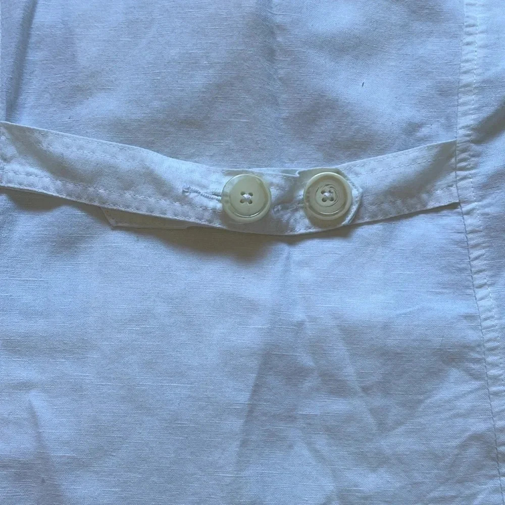 🔥4/$20 Bitten White Linen Blazer - Picture 11 of 16